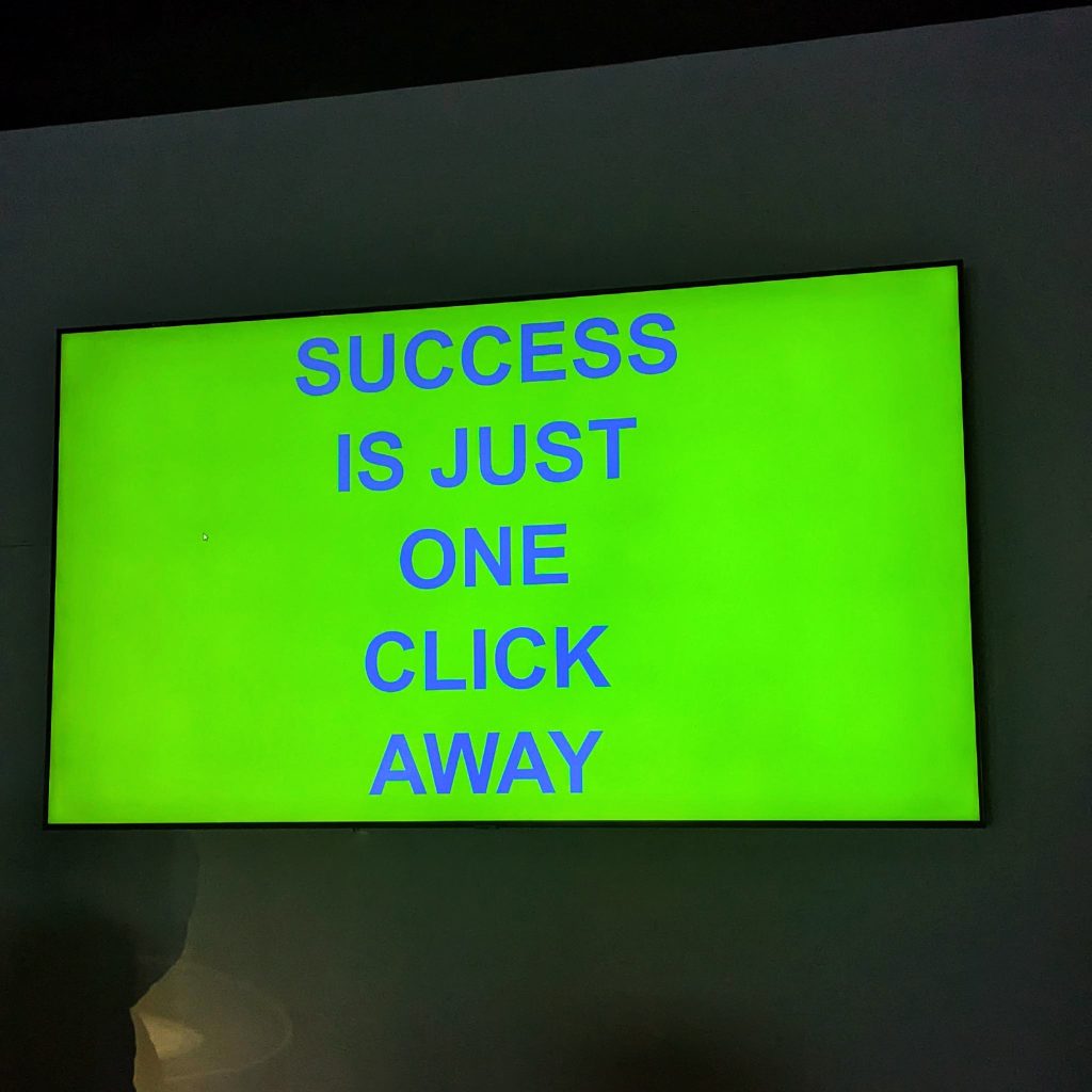 SUCCESS IS JUST ONE CLICK AWAY